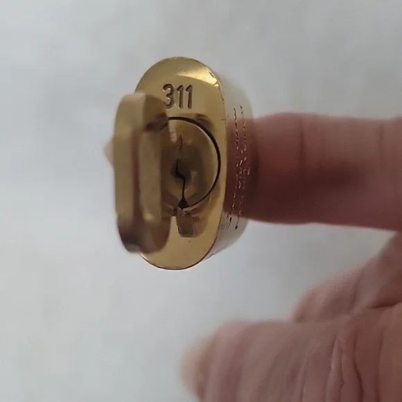Louis Vuitton #311 Gold Brass Lock and Key